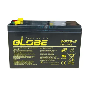 Ắc quy 12V 7.5Ah, WP7.5-12, Globe